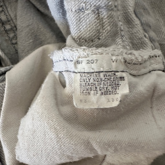 Vintage 1985 Levi’s 501 Button Fly Jeans – Gray – Hemmed/Altered – USA Made - Picture 4 of 7